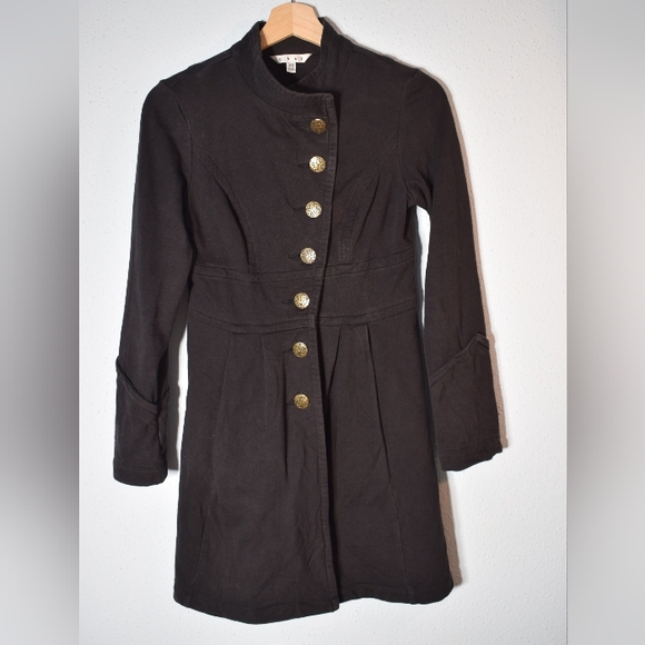 CAbi Jackets & Blazers - Black Military Style Coat with Gold Buttons